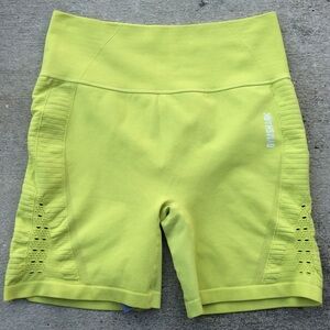Gymshark Lime Green Women Shorts